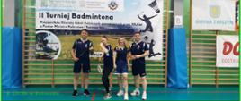 Nauczyciele ZSCKR w Potoczku w czasie turnieju Badmintona w 2025 roku