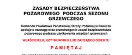 Zasady bezpieczeństwa pożarowego podczas sezonu grzewczego