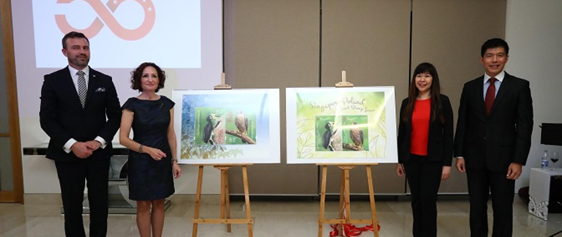 50th anniversary of establishing diplomatic relations between the Republic of Singapore and the Republic of Poland commemorated by joint release of philatelic stamps by Polish Post and SingPost.