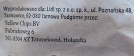 Chipsy warzywne z solą morską producent