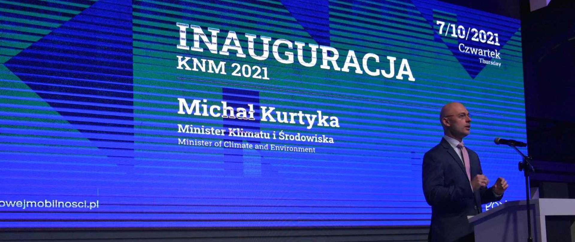 Minister klimatu i środowiska Michał Kurtyka na Kongresie Nowej Mobilności