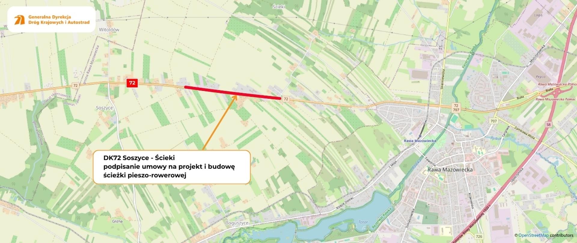 DK72 Soszyce - Ścieki podpisanie umowy