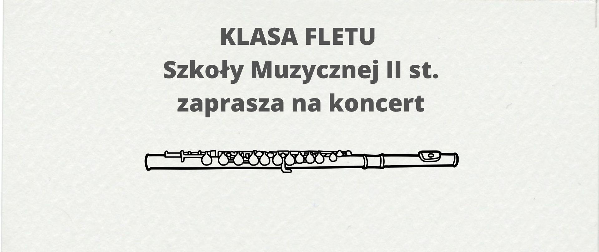 Koncert klasy fletu w SM II