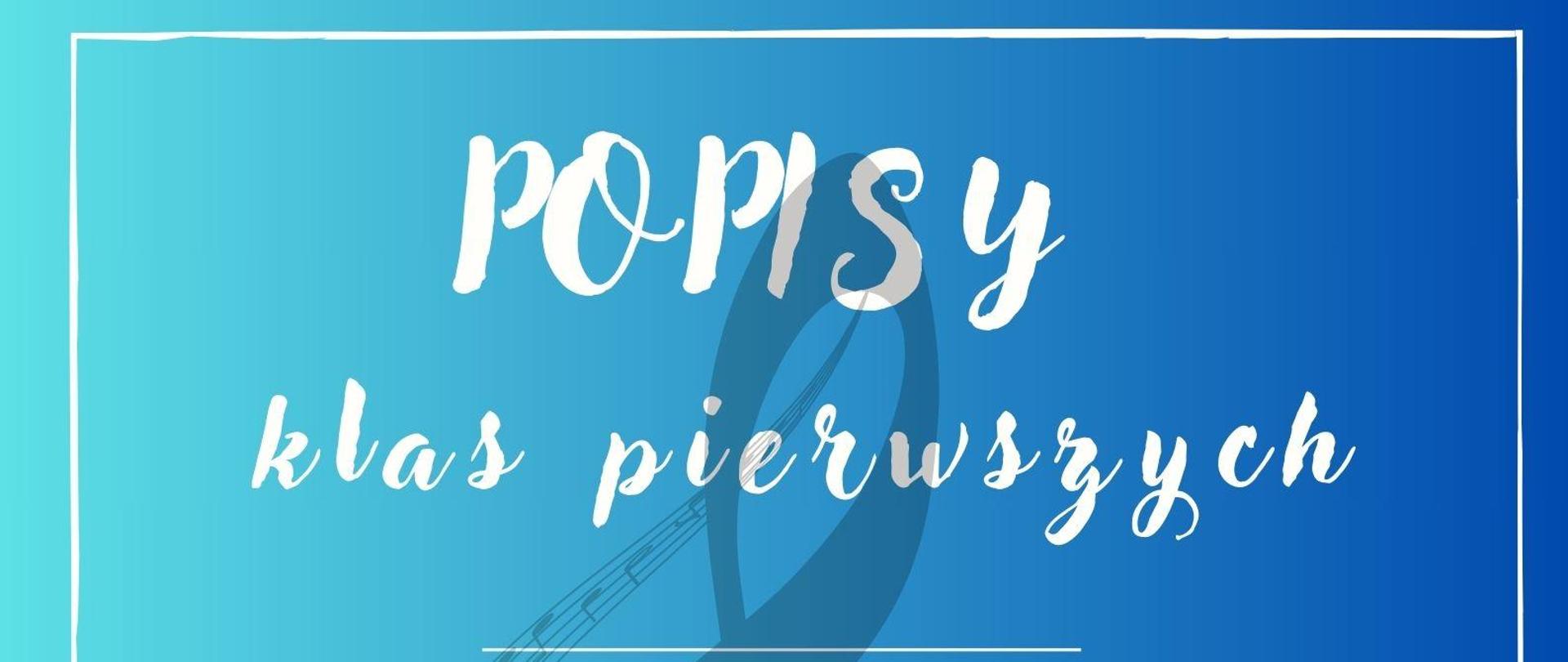 Popisy klas pierwszych.