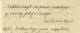 Konstytucja dla Europy z 1831 roku Wojciecha Jastrzębowskiego. Publikacja Archiwum Główne Akt Dawnych