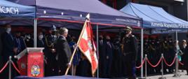 Zdjęcie przedstawia uroczystość Wojewódzkich obchodów Dnia Strażaka