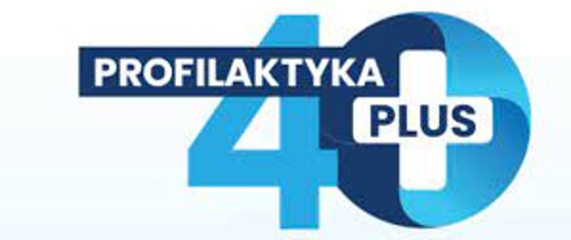 Napis Profilaktyka 40 Plus