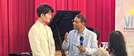 Chopin Society Singapore - Zhang Shengliang Niu Niu and Chariman of the Society, Dato Paul Supramianiam