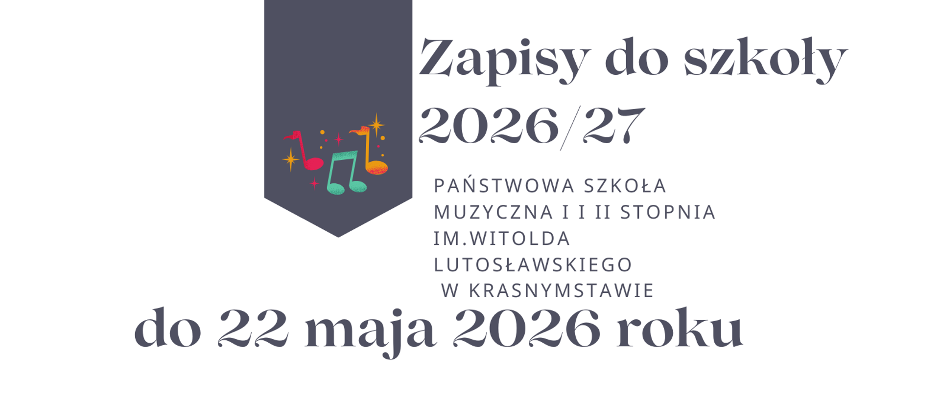 Plakat zapowiadający rekrutację