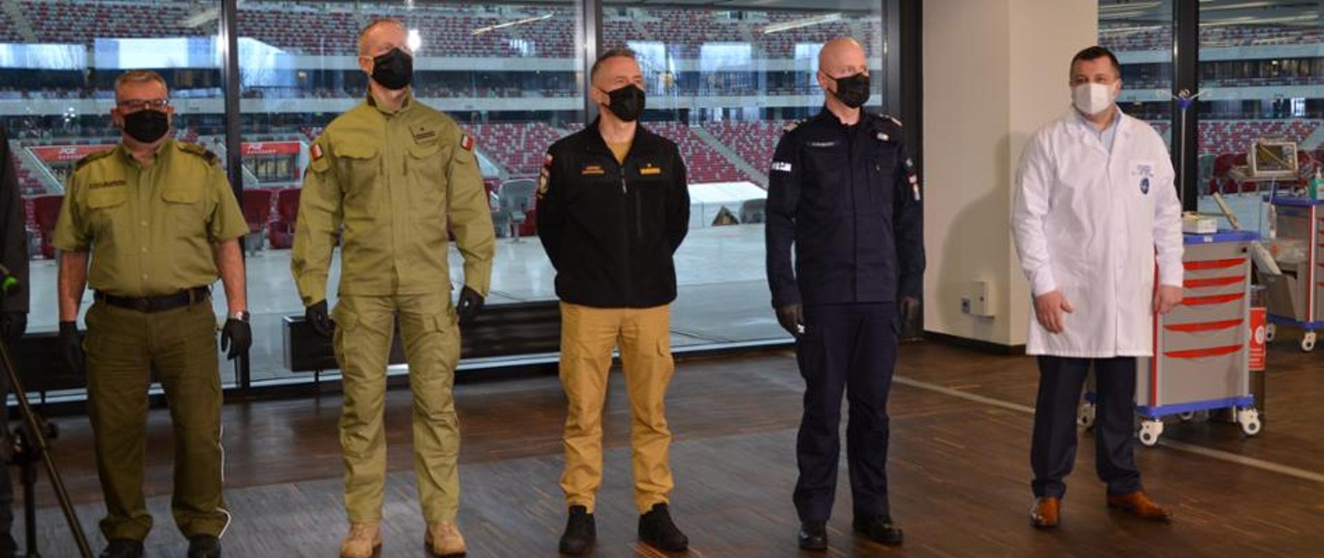 Szczepienia służb na Stadionie Narodowym