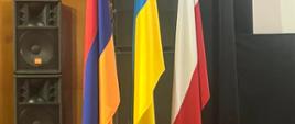 Flags of Armenia, Ukraine and Poland
