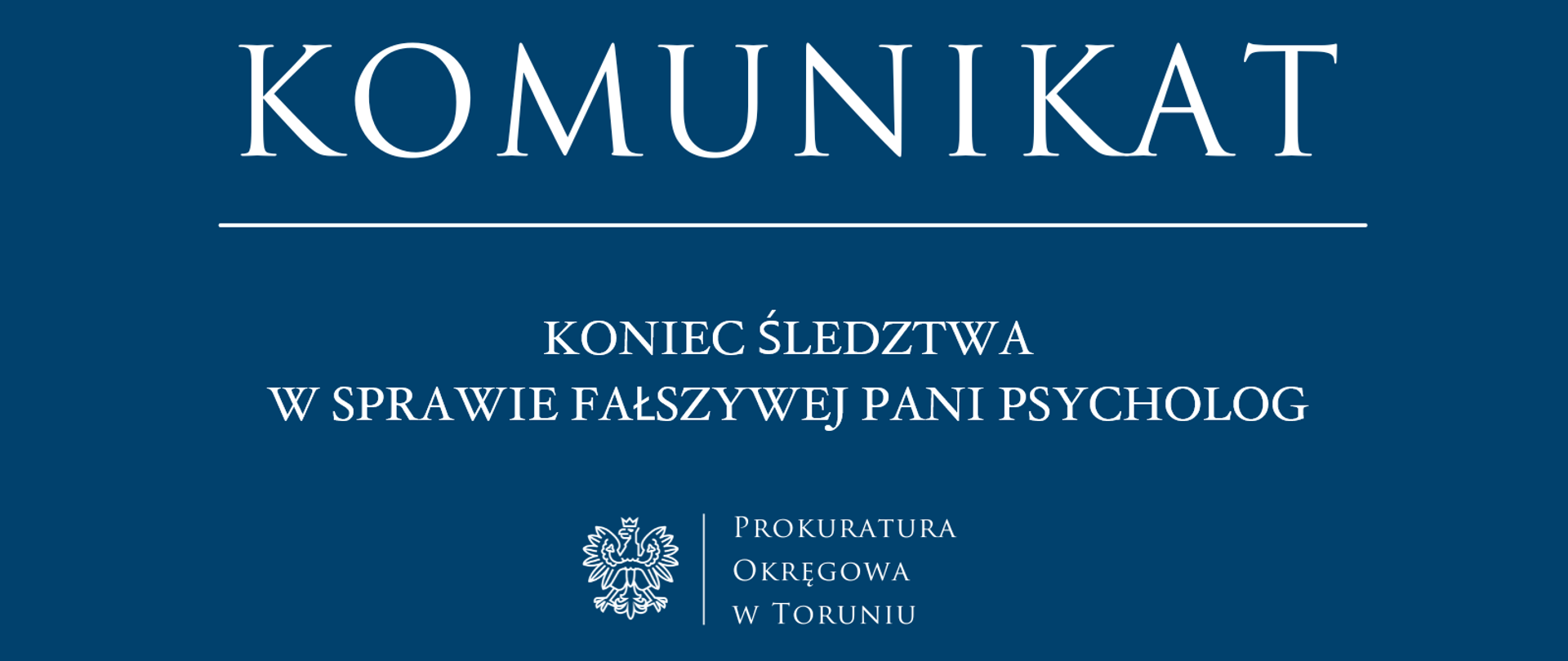 Koniec śledztwa w sprawie fałszywej pani psycholog