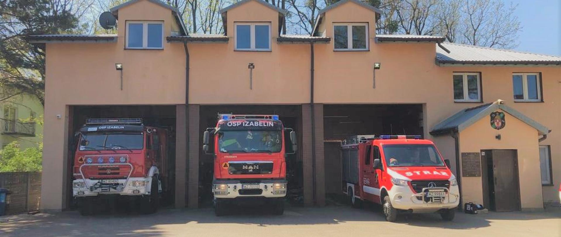 Front budynku OSP w Izabelinie