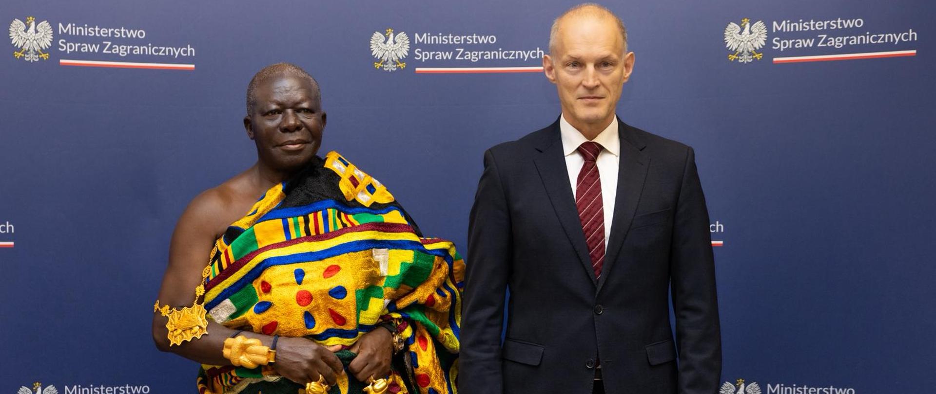 Podsekretarz Stanu Wojciech Zajączkowski 29 maja spotkał się z Jego Wysokością Otumfuo Osei Tutu II, królem Aszanti. 