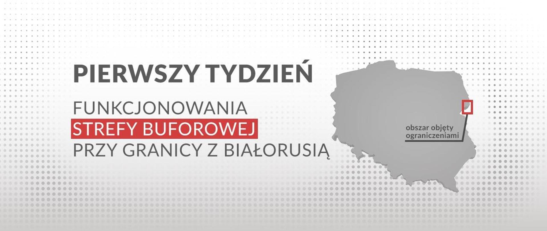 Pierwszy tydzień funkcjonowania strefy buforowej przy granicy z Białorusią