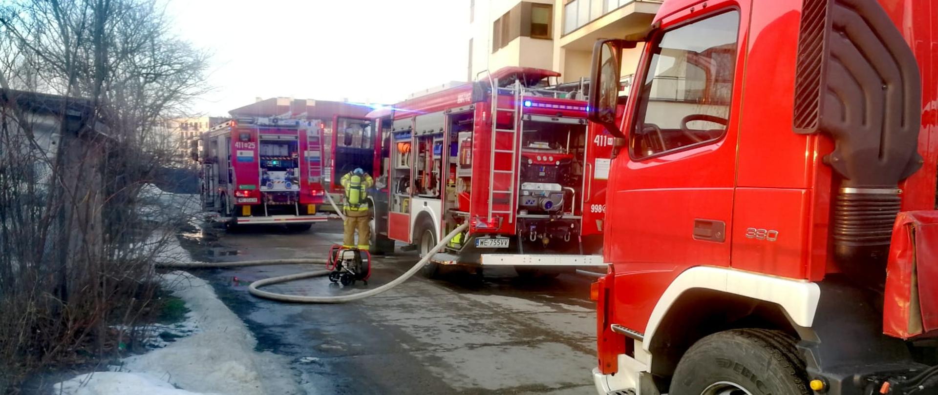 pożar budynku mieszkalnego przy ul. Witosa