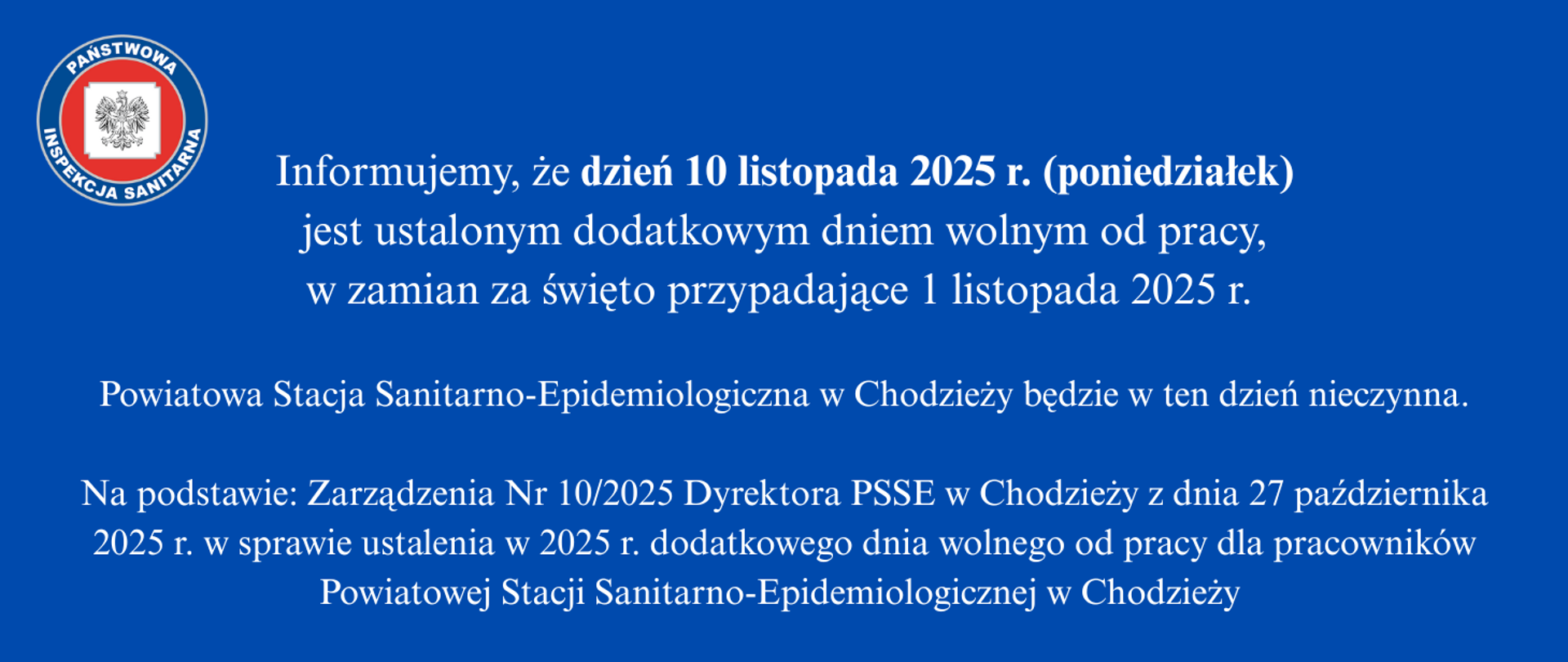 Stacja nieczynna 10.11.2025