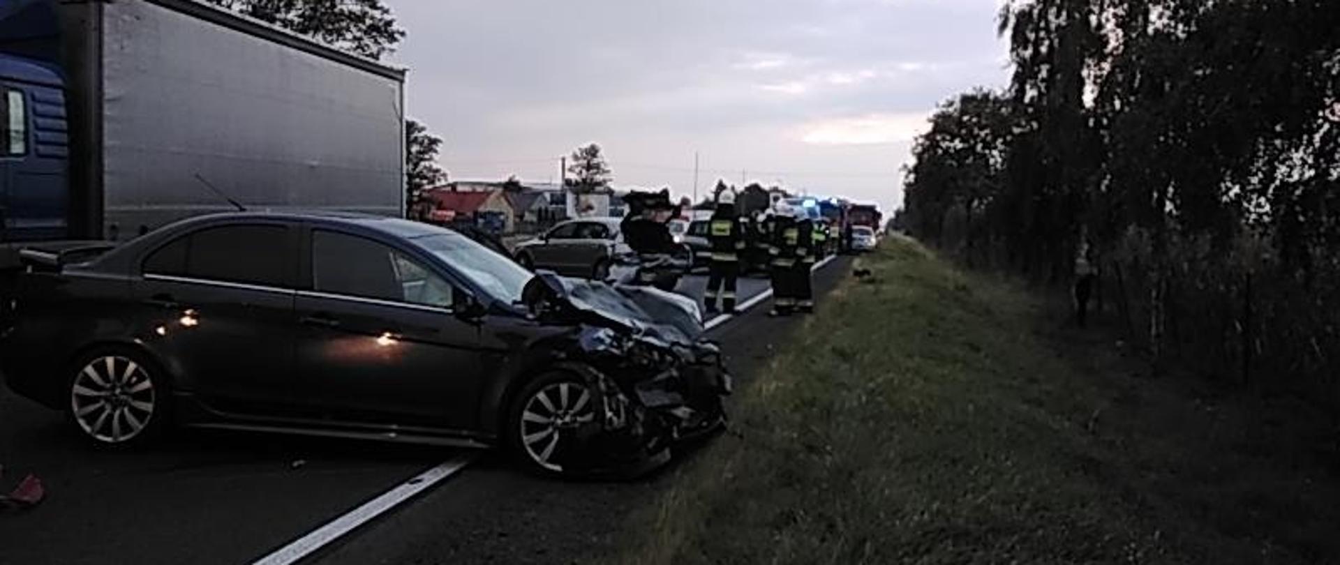 ZDERZENIE PIĘCIU POJAZDÓW