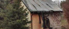 Budynek mieszkalny po ugaszeniu pożaru