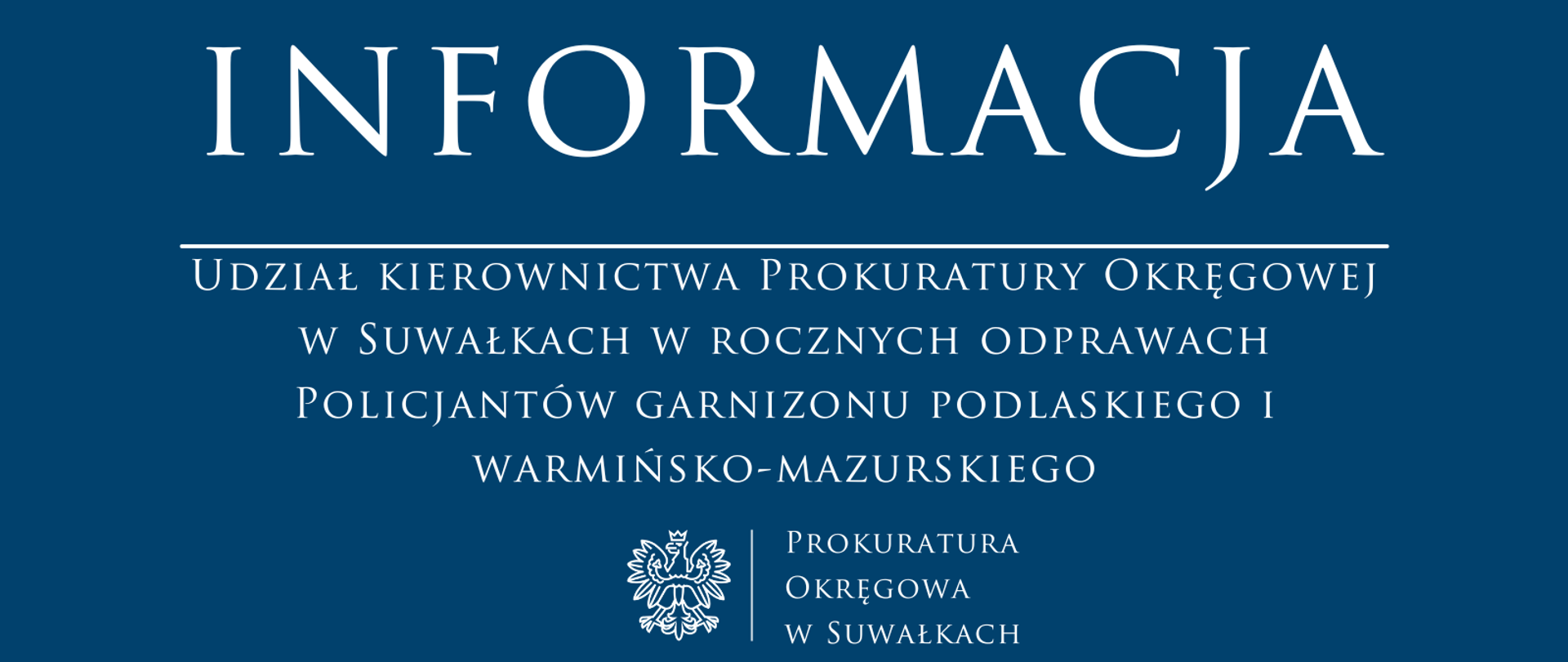 Udział kierownictwa Prokuratury Okręgowej w Suwałkach
