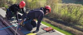 Ćwiczenia strażaków z SGRW Wrocław 9
