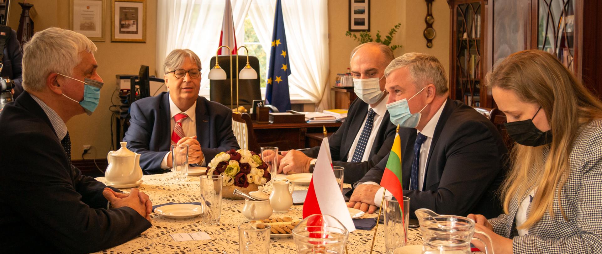 Spotkanie z delegacją litewską na czele z ambasadorem Eduardasem Borisovasem