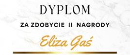 Eliza Gaś - dyplom
