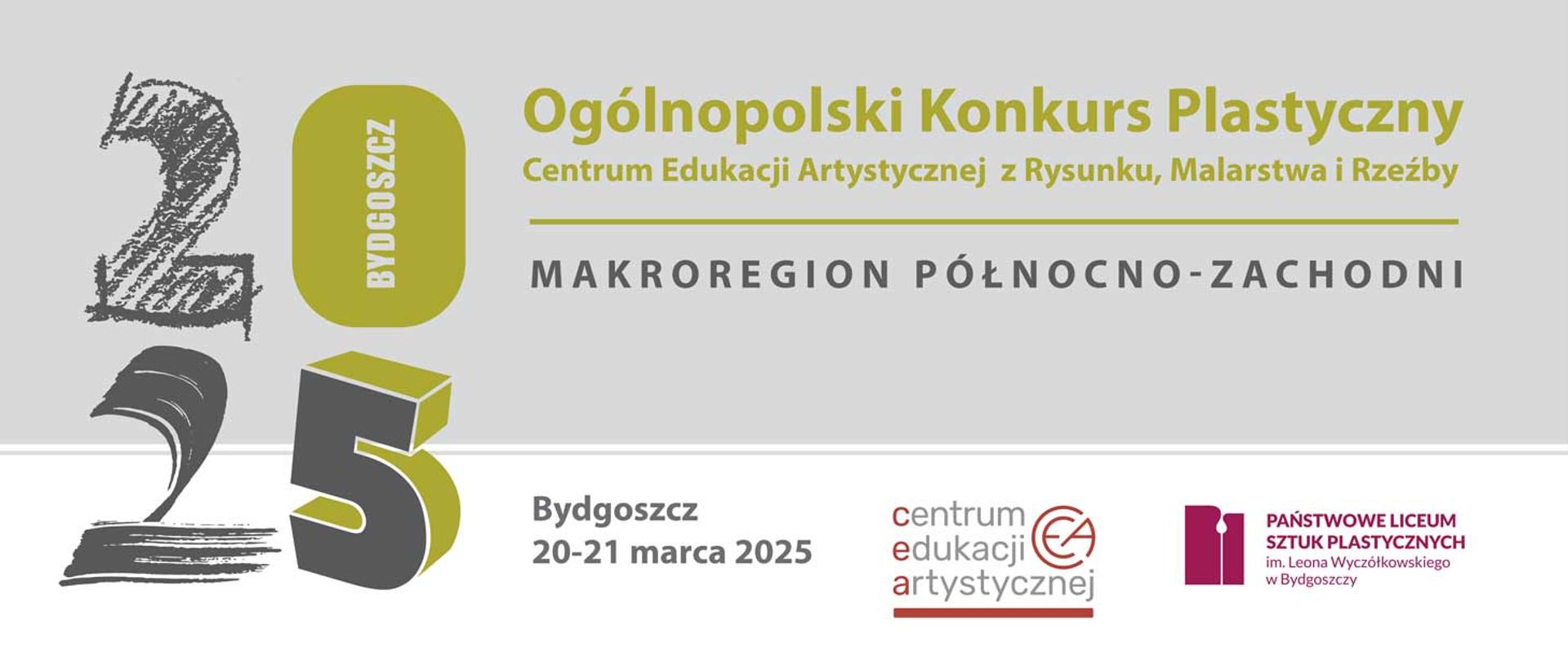 Makroregion północno-zachodni - napisy zielone i szare