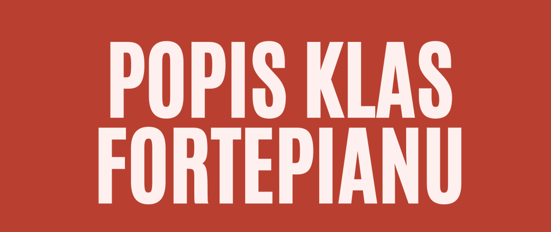 Plakat informuje o wydarzeniu „Popis klas fortepianu”. W górnej części, na czerwonym tle, widnieje duży biały tytuł. Niżej, po lewej stronie, umieszczona jest jasna ramka z czarnym tekstem: „04.12.2025 Sala Koncertowa godz. 17:00” Po prawej stronie tej części znajduje się ilustracja uśmiechniętego chłopca w garniturze grającego na fortepianie, wokół którego unoszą się nutki. W dolnej części plakatu po lewej stronie widnieje ilustracja dziewczynki grającej na fortepianie, również otoczonej kolorowymi nutkami. Po prawej stronie umieszczono tekst: „Wystąpią uczniowie klas fortepianu z naszej szkoły”.