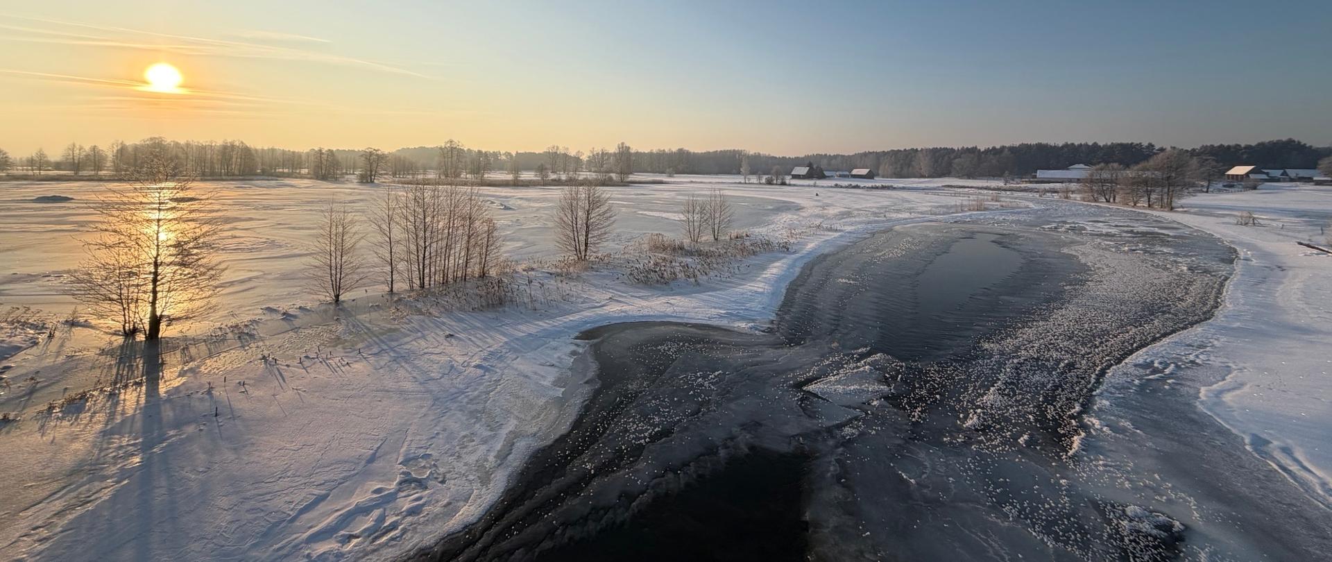 Rzeka Pisa miejscowość Cieciory