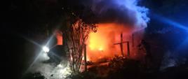 Pożar altany w m. Myki, gm. Dywity.