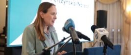 Na zdjęciu minister funduszy i polityki regionalnej Katarzyna Pełczyńska-Nałęcz ppdczas konferencji