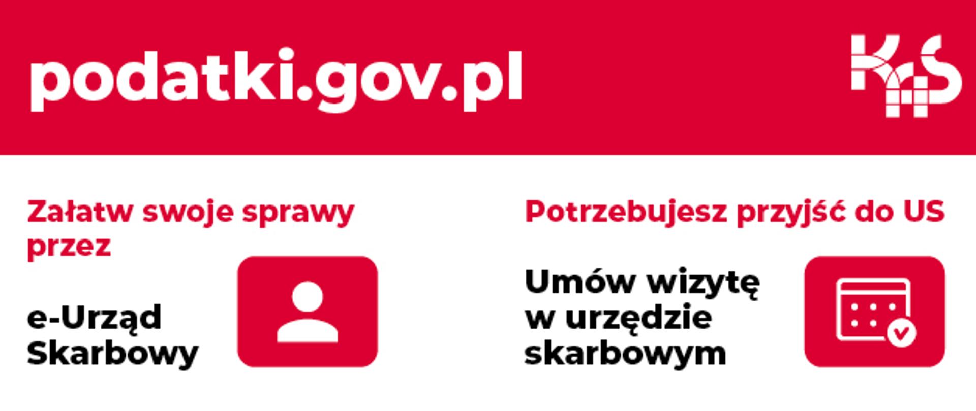 Baner promujący stronę internetową Krajowej Administracji Skarbowej www.podatki.gov.pl