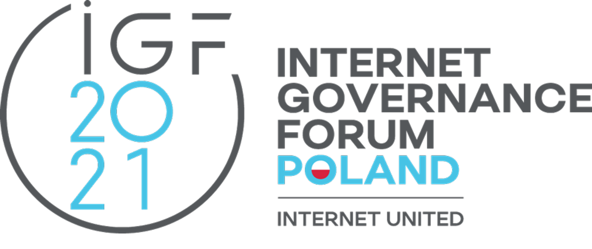 The photo shows the Internet Governance Forum IGF 2021 logotype