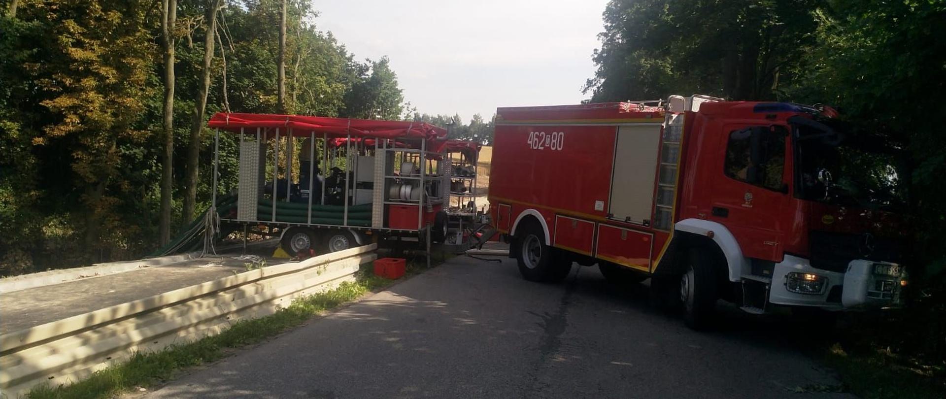 Działania zastępu SW 3000/600 z JRG 2 Inowrocław na terenie powiatu chełmińskiego