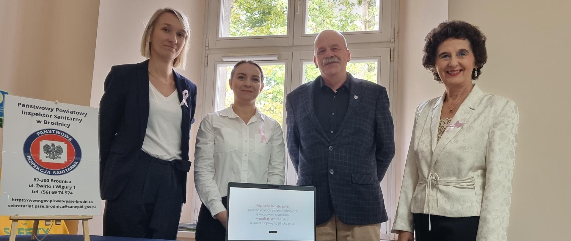 Profilaktyka raka piersi w Starostwie Powiatowym w Brodnicy, 17.10.2023 r.