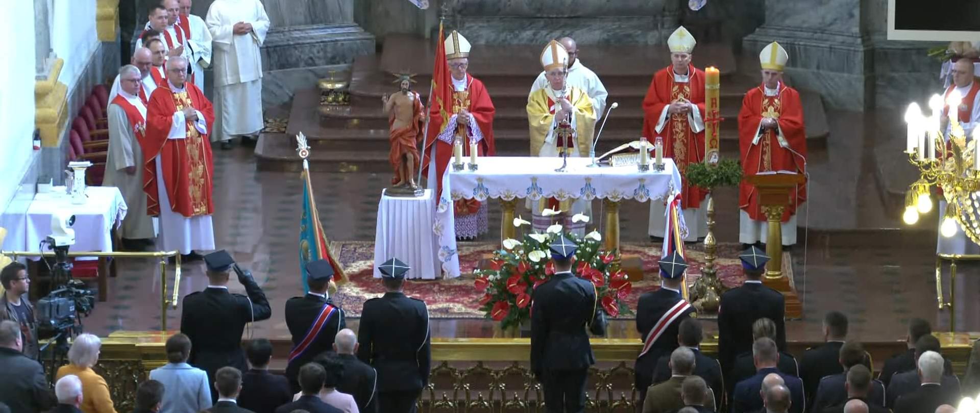 Uroczysta msza święta na Jasnej Górze