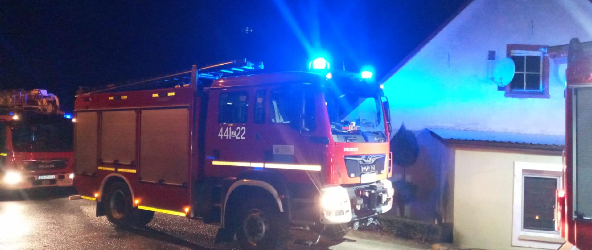 Widoczne pojazdy ratowniczo-gaśnicze JRG PSP Gryfice