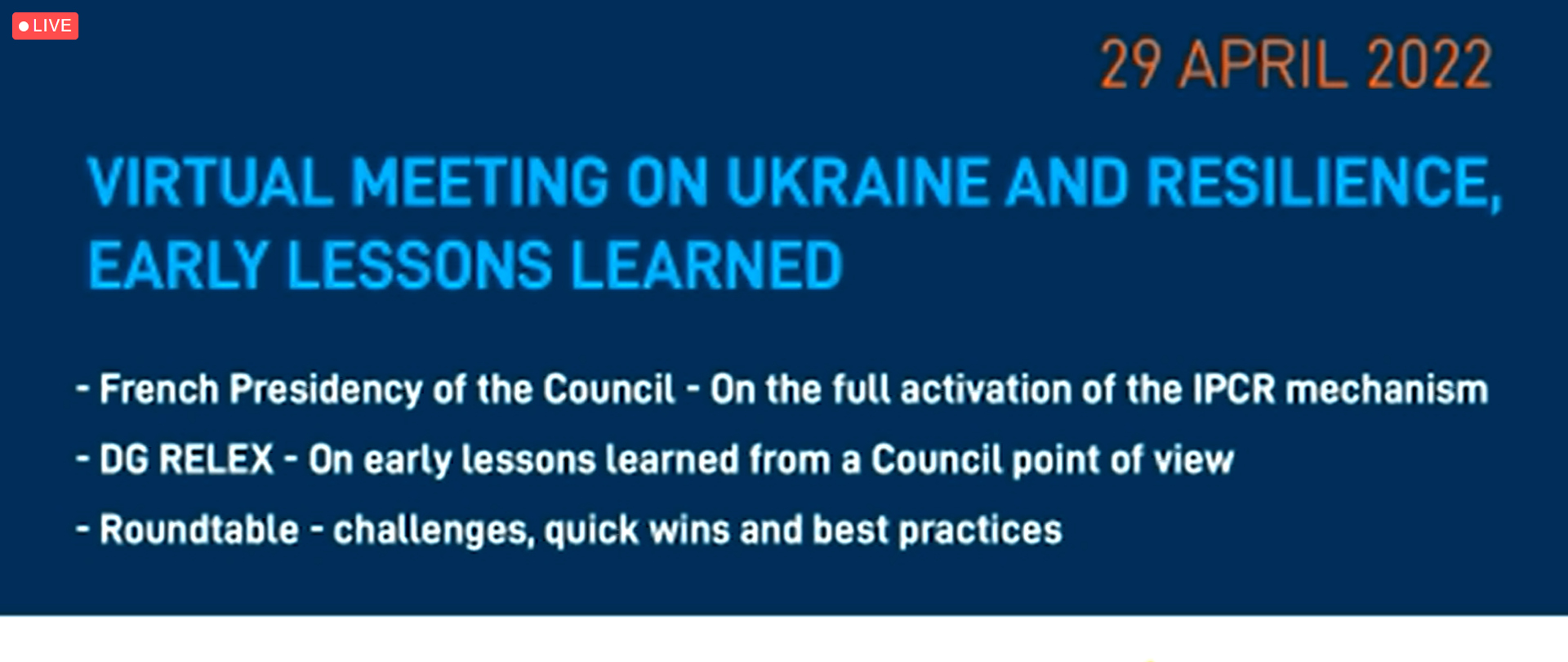 Piąte spotkanie nieformalnej sieci Dyrektorów Generalnych ds. zarządzania kryzysowego DG Network odbyło się w formie wirtualnej – 29 marca br. 
