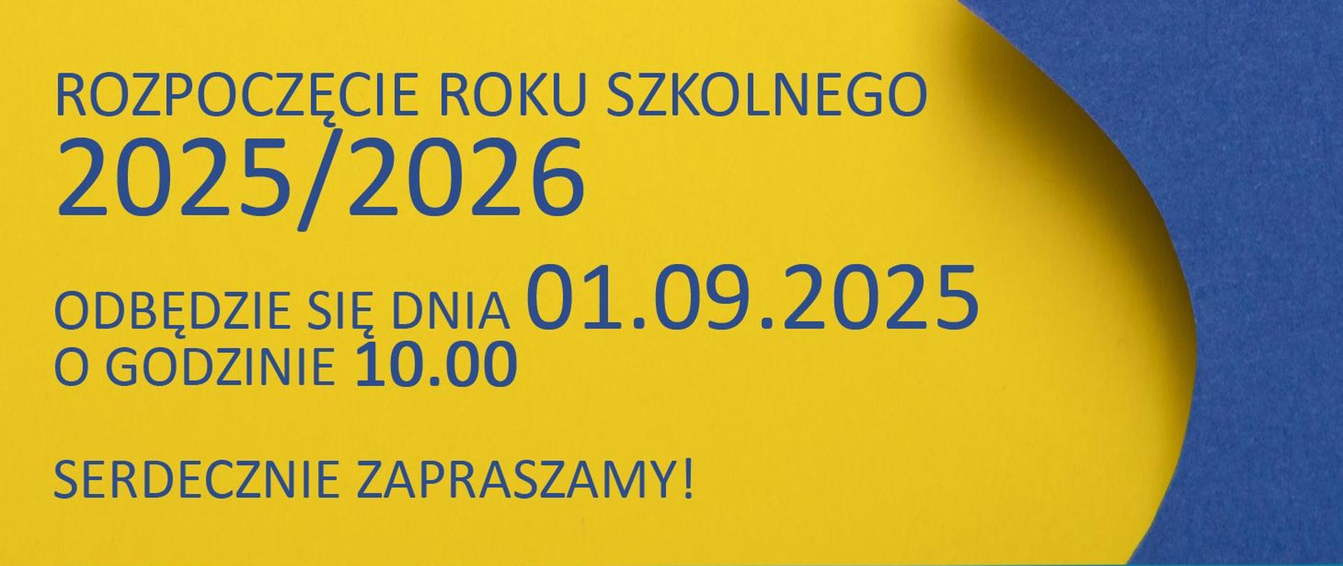Rozpoczęcie roku szkolnego 2025/2026