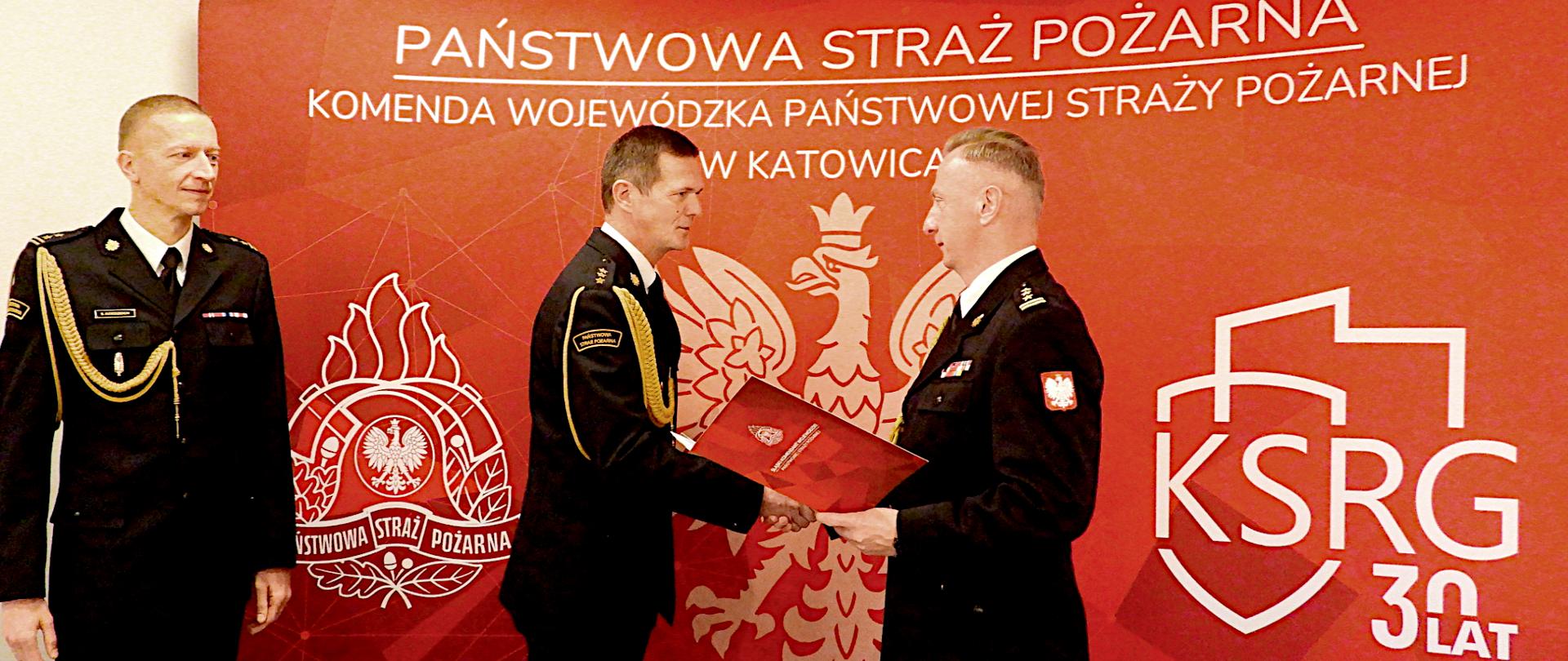 Wręczenie aktów powołania zastępców komendantów miejskich i powiatowych PSP