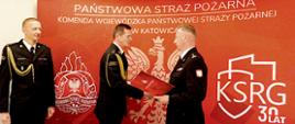 Wręczenie aktów powołania zastępców komendantów miejskich i powiatowych PSP