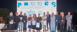 Award winners at Biennale of Art in Durres.