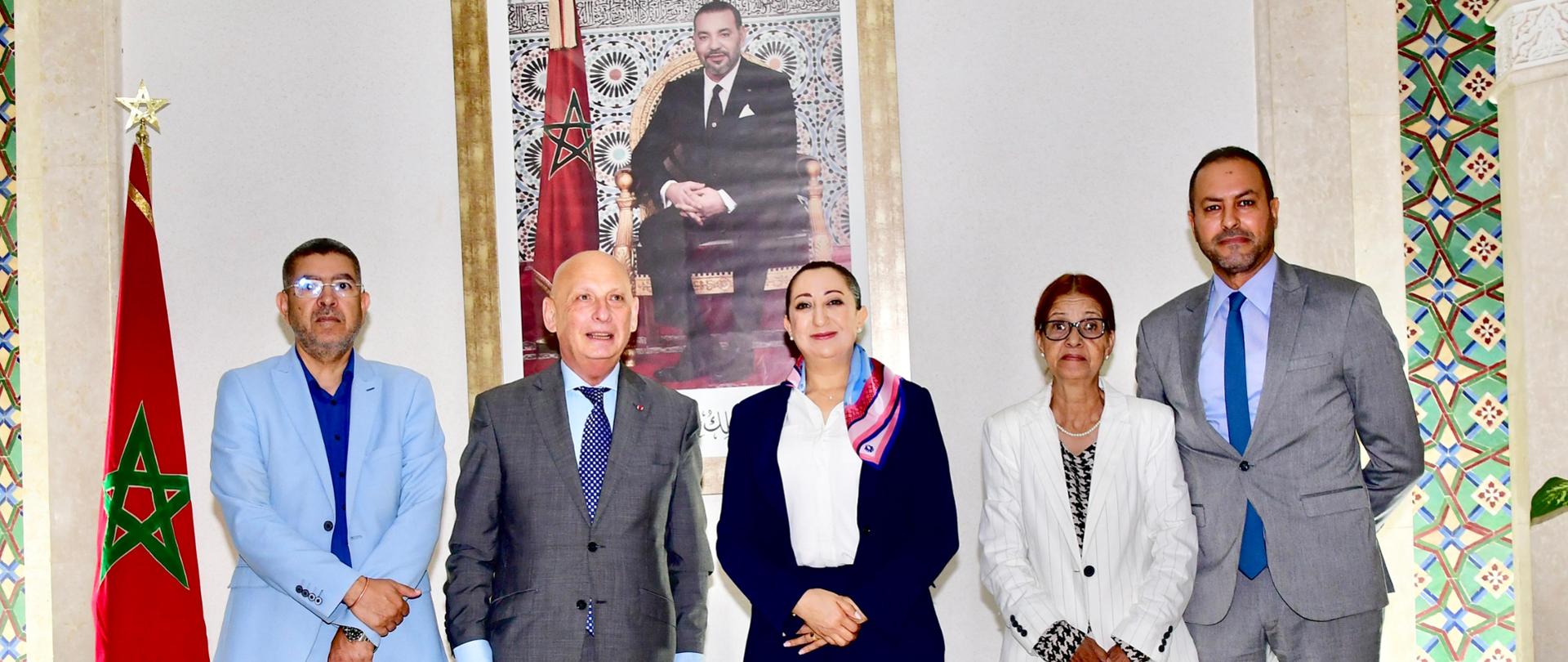 Visite de courtoisie de l' Ambassadeur Tomasz Orłowski chez Madame Fatiha El Moudni, maire de Rabat