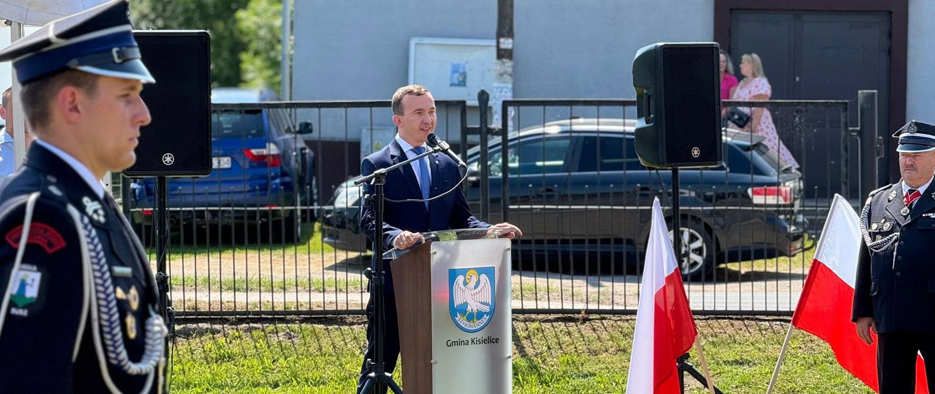 Wicewojewoda Mateusz Szauer na jubileuszach OSP w Jędrychowie i Łukcie