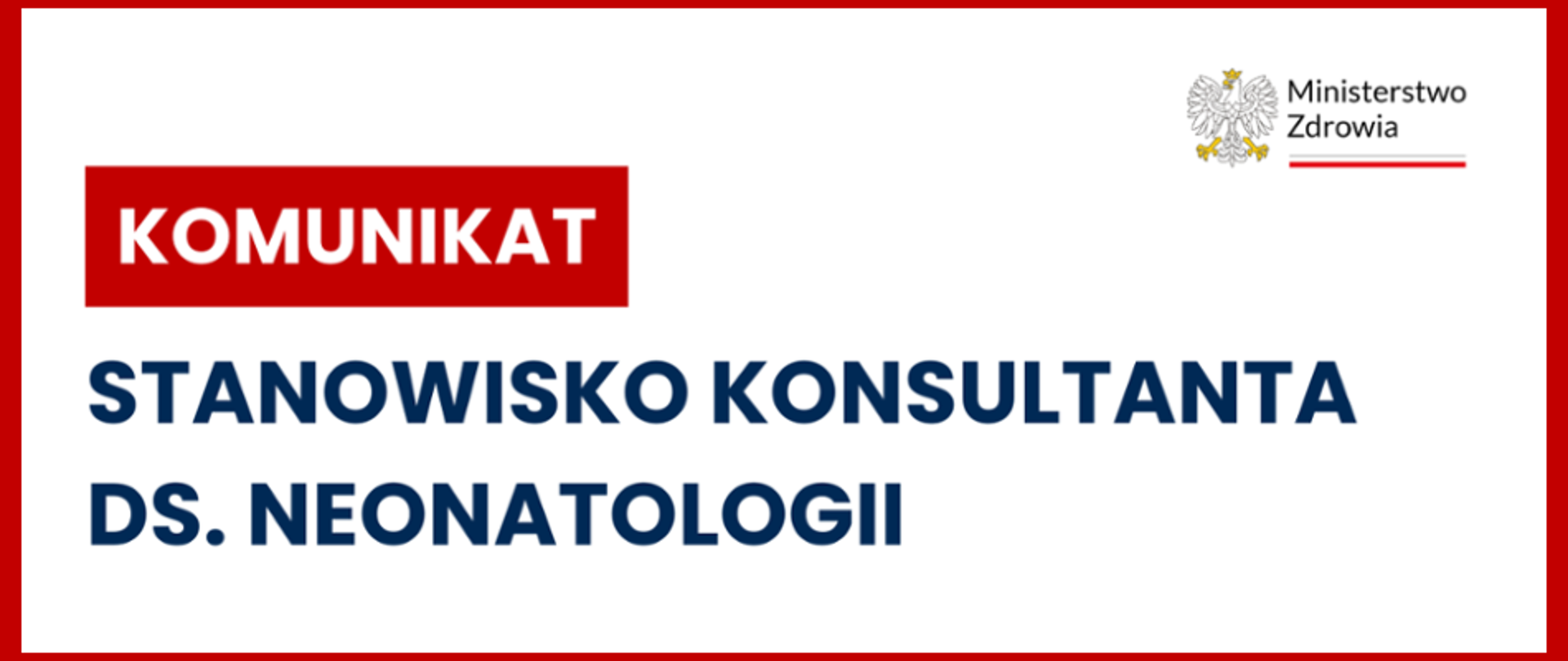 Stanowisko Konsultanta krajowego w dziedzinie neonatologii w sprawie realizacji szczepień przeciwko gruźlicy