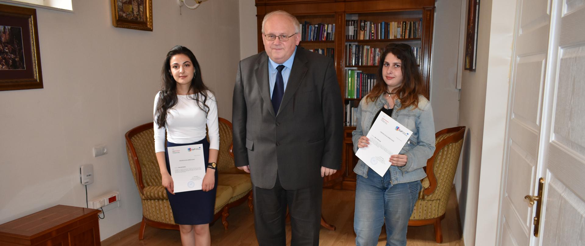Certificates of participation for EaP Student Essay Competition