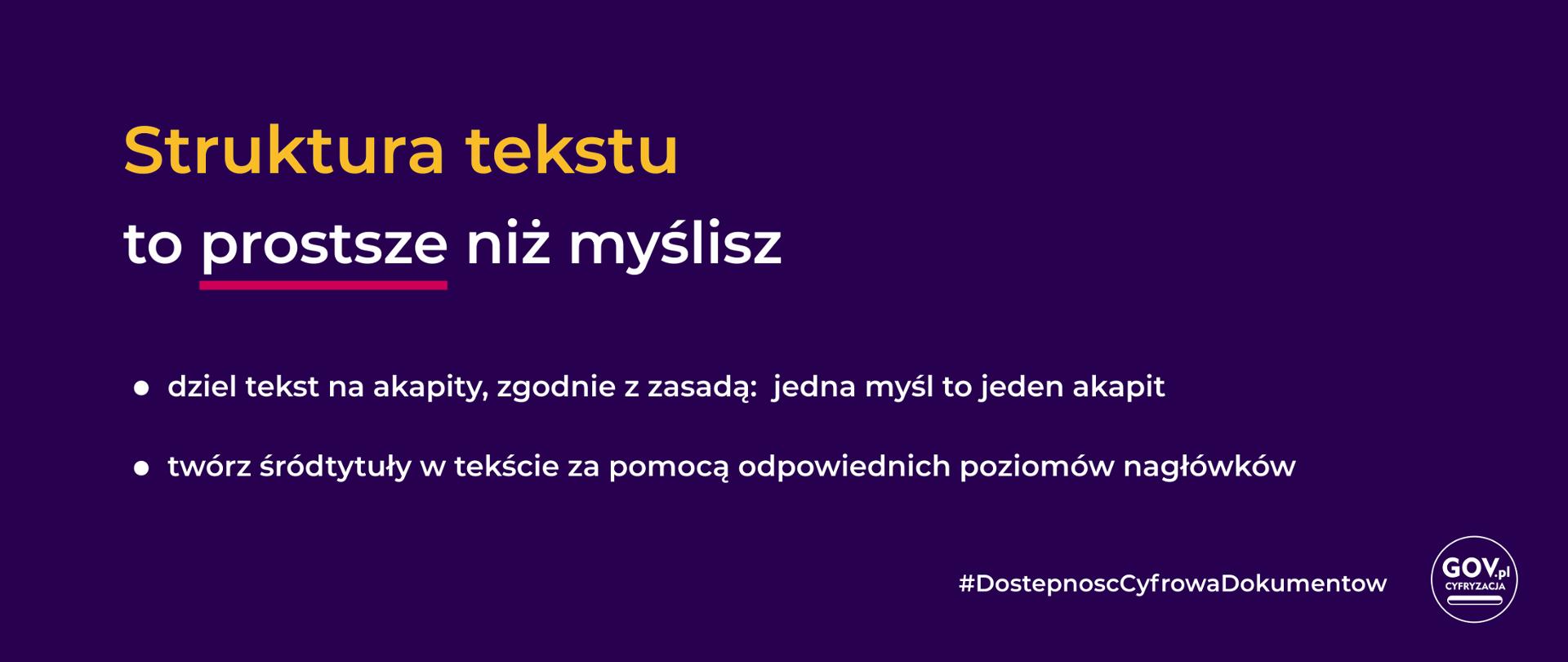 Czytelna struktura dokumentu