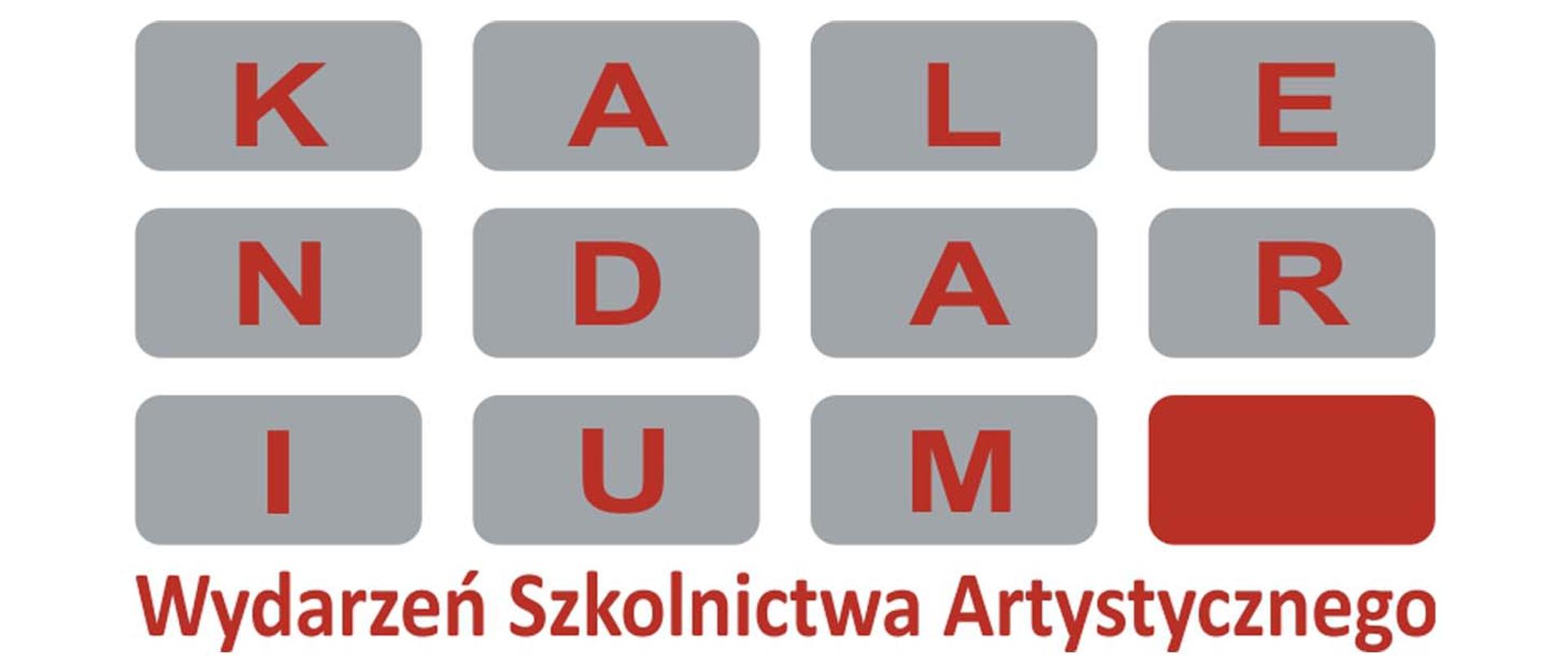 Logotyp kalendarium wydarzeń szkolnictwa artystycznego