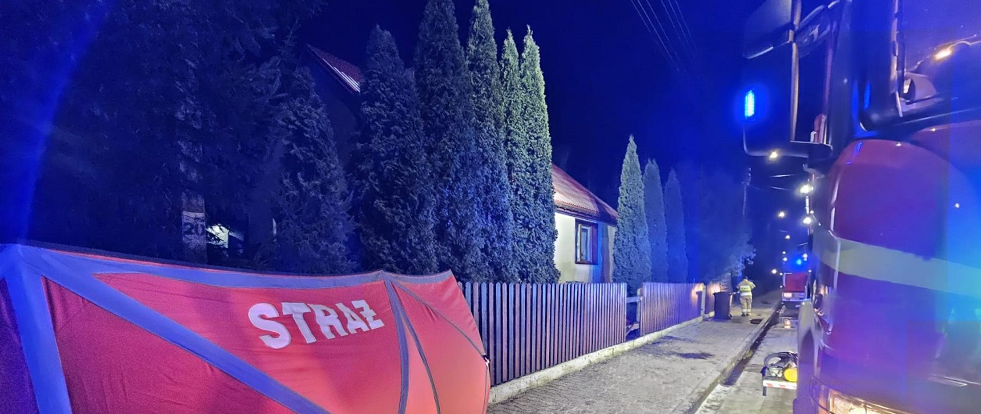 Strażacy podczas działań